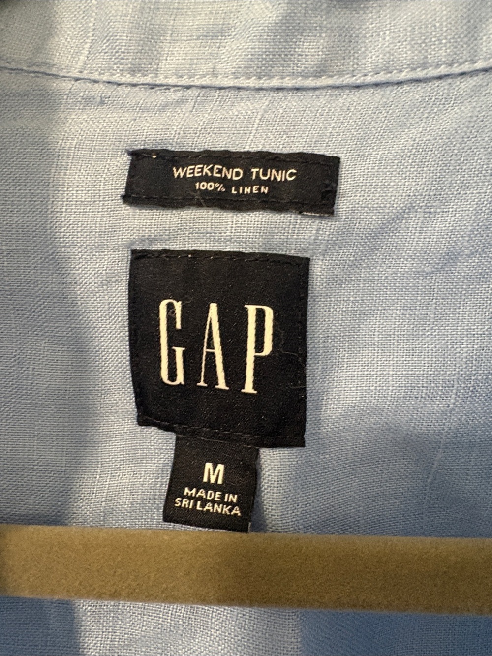 Gap 100% Linen Weekend Tunic Shirt M - Picture 4 of 7